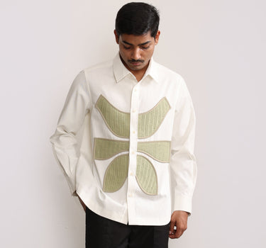 Vertebrae Symbolic Shirt Full Sleeves - Off White