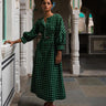 the-jodi-life-hand-crafted-sustainable-green-checks-dress